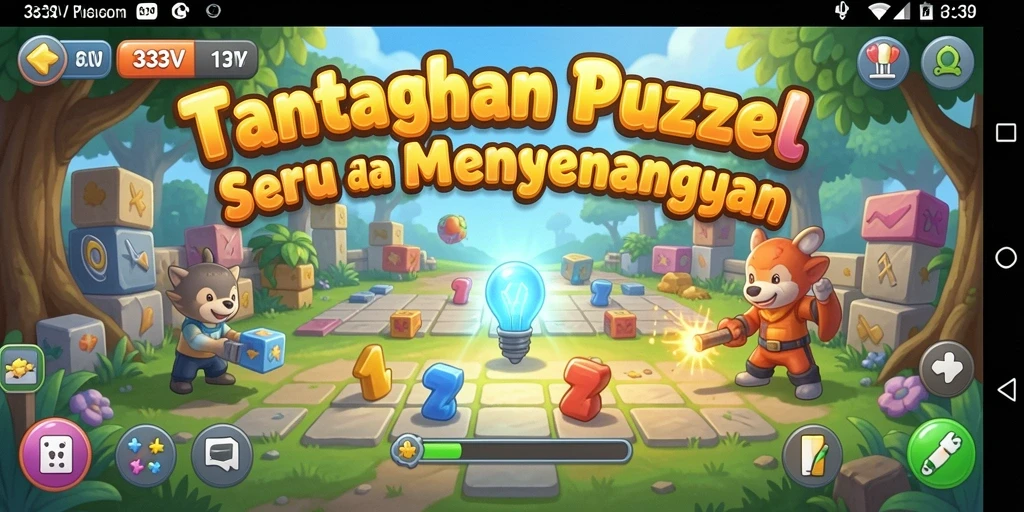 Screenshot gameplay menampilkan tantangan seru dari 333V.