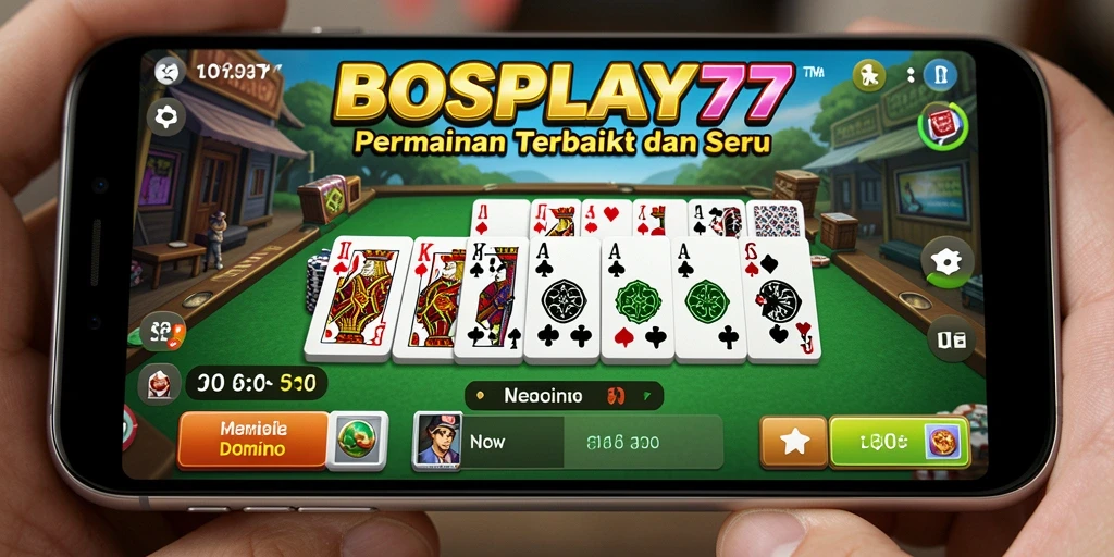 Screenshot utama menunjukkan gameplay seru dalam BOSPLAY77.