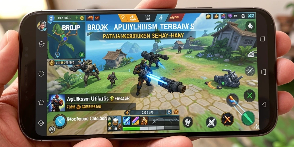 Tampilan antarmuka pengguna BROJP yang sederhana dan efektif.