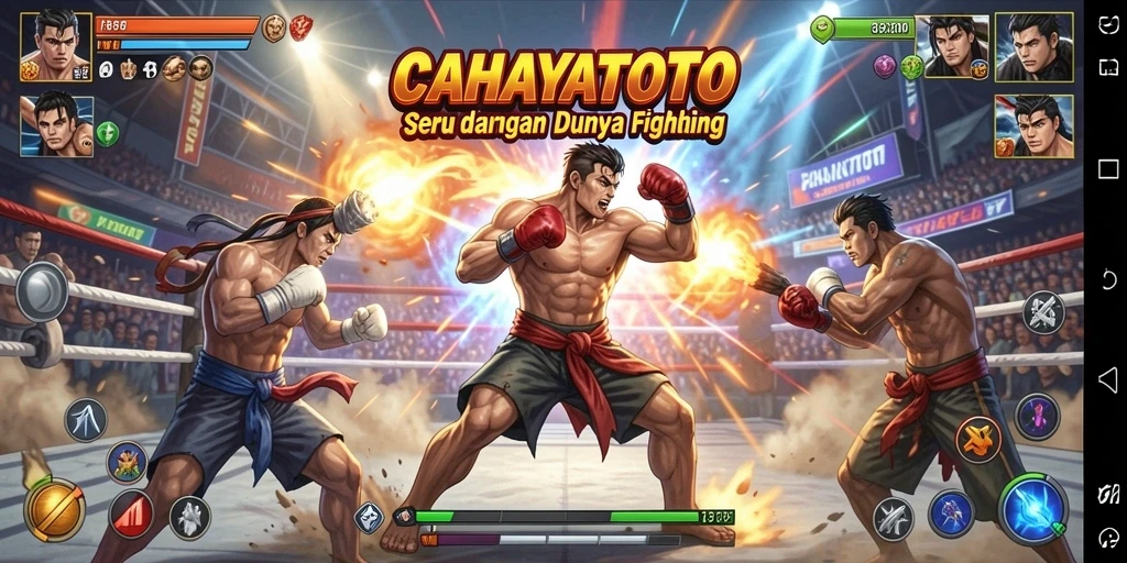 Tampilan aksi pertarungan yang mendebarkan di CAHAYATOTO.