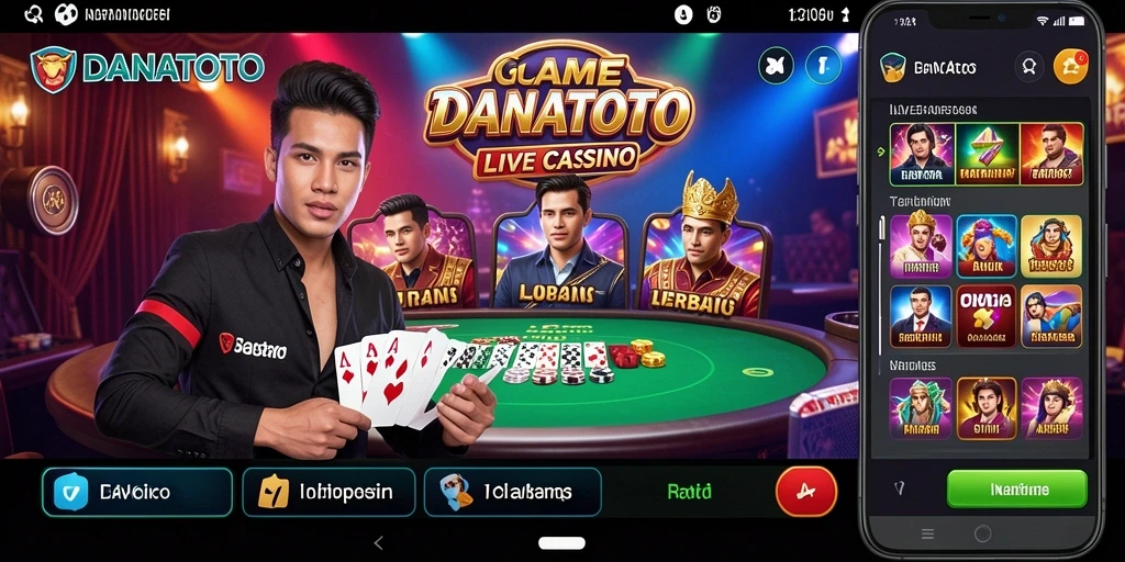 Tampilan gameplay seru di DANATOTO Live Casino.