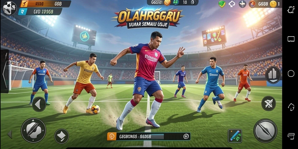 Screenshot G668 menampilkan aksi seru dalam permainan olahraga.