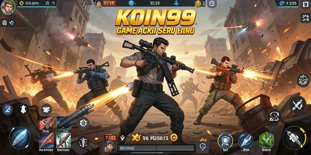 Tampilan gameplay KOIN99 yang seru dan menegangkan.
