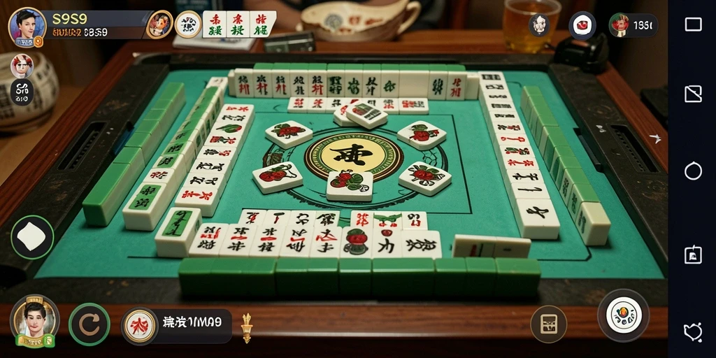 Tampilan menarik dari gameplay S9S9 Mahjong yang seru.