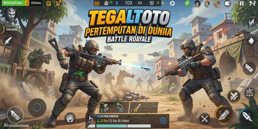 Tampilan gameplay seru TEGALTOTO saat pertarungan berlangsung.