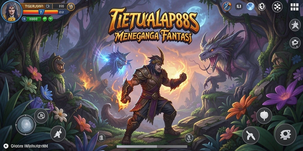 Screenshot gameplay TIGERJP88 menampilkan aksi petualangan yang seru.