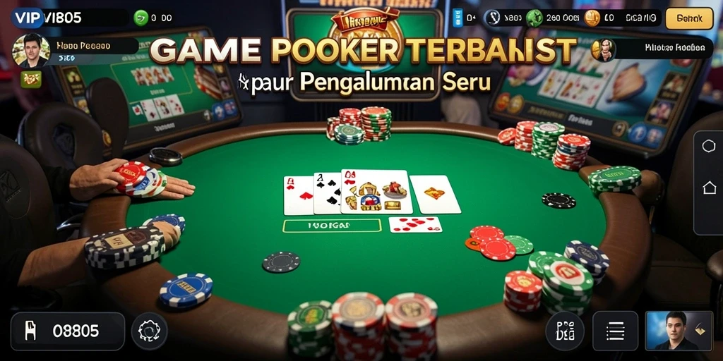 Tampilan gameplay VIP805 dengan meja Poker yang seru.